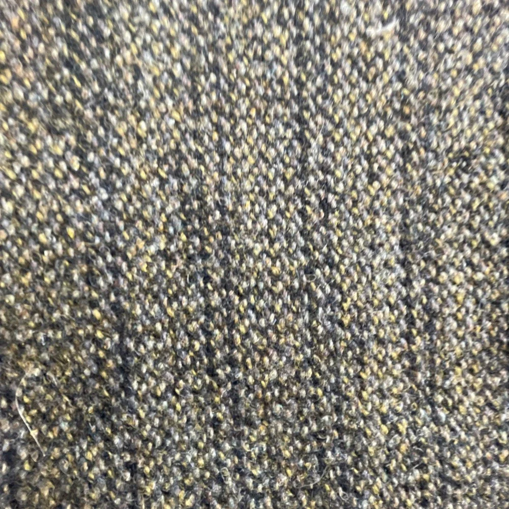 Harris Tweed Mens 44 Sport Coat Vtg Olive Green Herringbone Wool Blazer